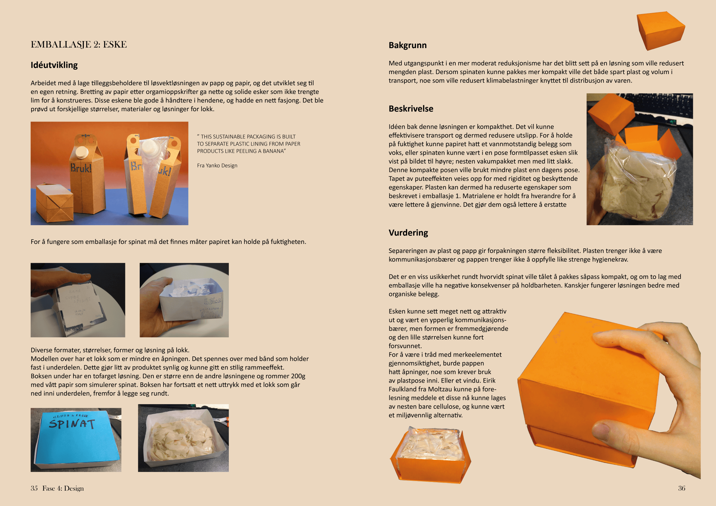 spinatrapport oppslag